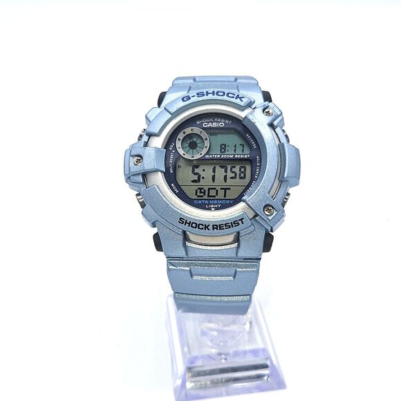 Casio G-Shock G-2500 Blue Digital Watch Data Memory 200M 2266 Tested